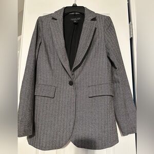 Rachel Zoe Black and White Herringbone Blazer